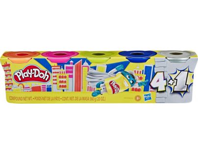 Play-Doh balení 5ks Stříbrná