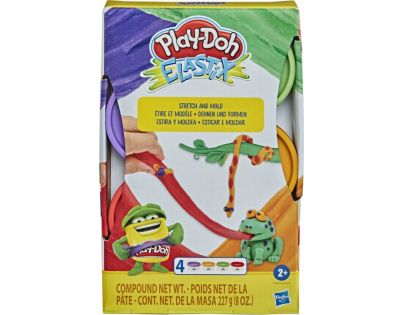 Play-Doh Elastix zeleno-oranžo-červeno-fialová