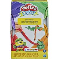 Play-Doh Elastix zeleno-oranžo-červeno-fialová 2