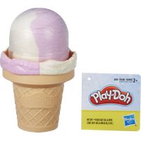 Play-Doh Plastelína ako zmrzlina kornút fialovo-žltý 3