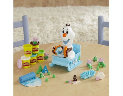 Play-Doh Olaf a snehové kreácie