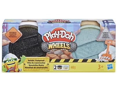 Play-Doh Wheels Stavebné plastelína čierna, sivá