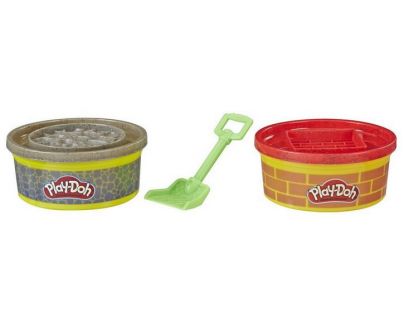Play-Doh Wheels Stavebné plastelína červená, sivá