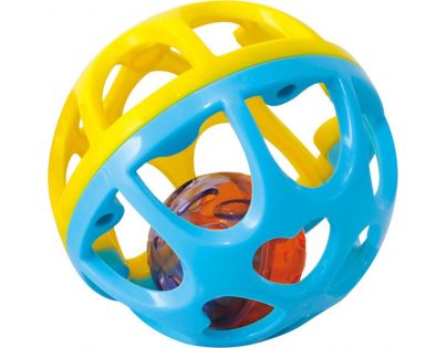 Playgo Chrastící míček Modro-žlutá