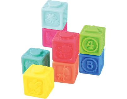 PlayGo Gumené kocky 8ks