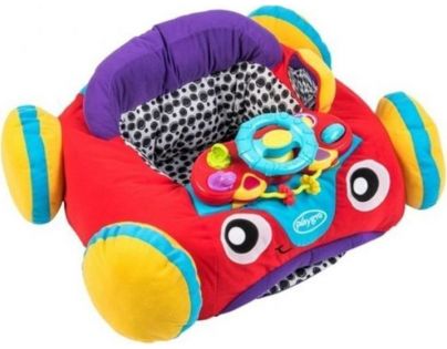 Playgro Baby auto se zvukem modrý volant