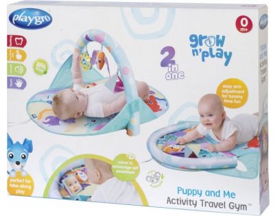 Playgro Cestovná hracia podložka so šteniatkami