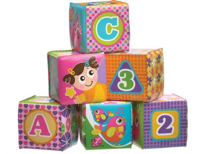Playgro Měkké pěnové kostky růžové