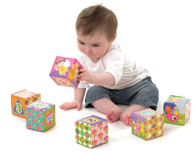 Playgro Měkké pěnové kostky růžové