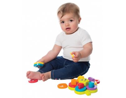 Playgro Skládací puzzle květina s tvary