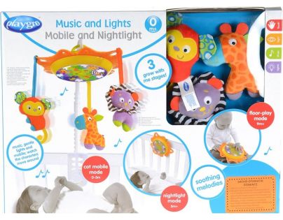 Playgro Svietiace kolotoč s hudbou 3v1