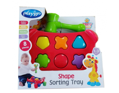 Playgro Zatĺkačka s tvarmi