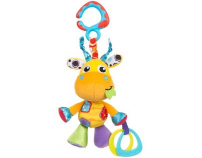 Playgro Závesná žirafa s hryzátkami