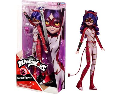 Playmates Miraculous Lienka a čierny kocúr Fialová tigrica bábika