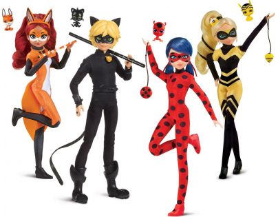 Playmates Miraculous Lienka a čierny kocúr Bábika Rena Rouge