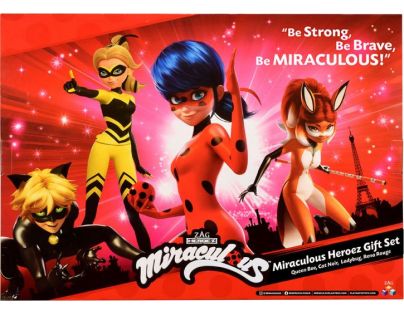 Playmates Miraculous Lienka a čierny kocúr sada štyroch bábik