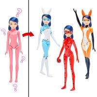 Playmates Miraculous Lienka a čierny kocúr Tranformujúci sa Marinette bábika 4