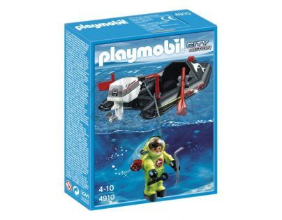 Playmobil 4910 - Záchranářský potápěč se člunem