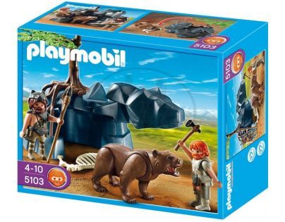 Playmobil  5103 - Medvěd s jeskynním mužem