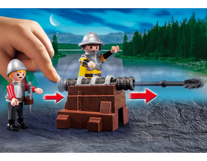 Playmobil 5168 - Výroční Compact Set Souboj rytířů a vůz s kanónem