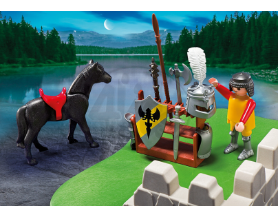 Playmobil 5168 - Výroční Compact Set Souboj rytířů a vůz s kanónem