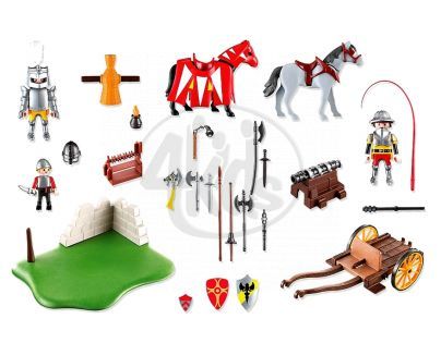 Playmobil 5168 - Výroční Compact Set Souboj rytířů a vůz s kanónem