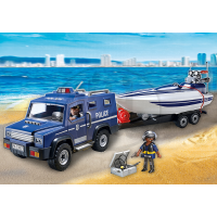 Playmobil 5187 Policejní auto s rychlostním člunem 2