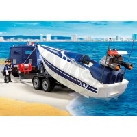 Playmobil 5187 Policejní auto s rychlostním člunem 3