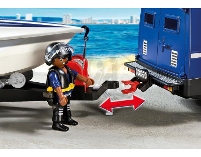 Playmobil 5187 Policejní auto s rychlostním člunem
