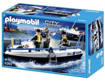 Playmobil 5263 - Celní hlídka na lodi