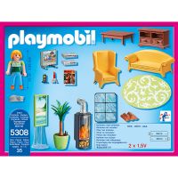 Playmobil 5308 Obývací pokoj s krbem 2