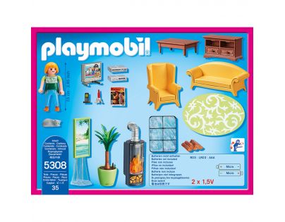 Playmobil 5308 Obývací pokoj s krbem