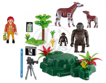 Playmobil 5415 - Gorily a Okapi s kameramanem
