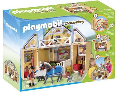 Playmobil 5418 - Přenosný kufřík Koňská stáj