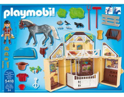 Playmobil 5418 - Přenosný kufřík Koňská stáj