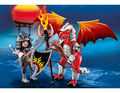 Playmobil 5463 Ohnivý drak s válečníkem