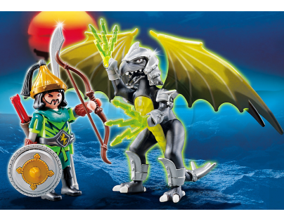 Playmobil 5465 Světelný drak s válečníkem