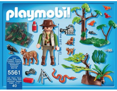 Playmobil 5561 rysie rodina a kameraman