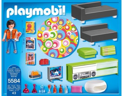 Playmobil 5584 Moderní obývací pokoj