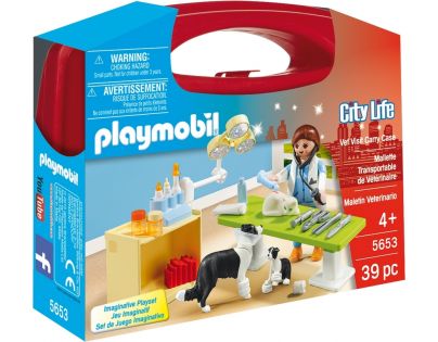 Playmobil 5653 Přenosný box Návštěva u veterináře