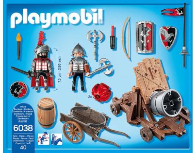 Playmobil 6038 Útočný kanón Jestřábích rytířů