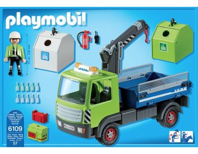 Playmobil 6109 Nákladní vůz s kontejnery na sklo
