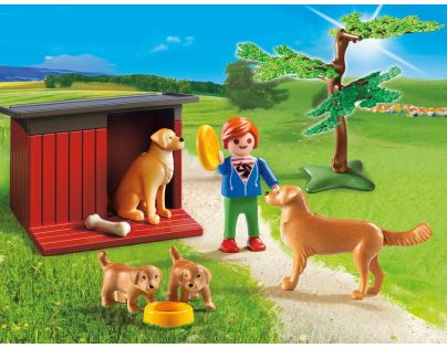 Playmobil 6134 Zlatý retriever se štěňaty