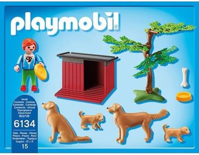 Playmobil 6134 Zlatý retriever se štěňaty