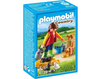 Playmobil 6139 Dívka s kočičí rodinou