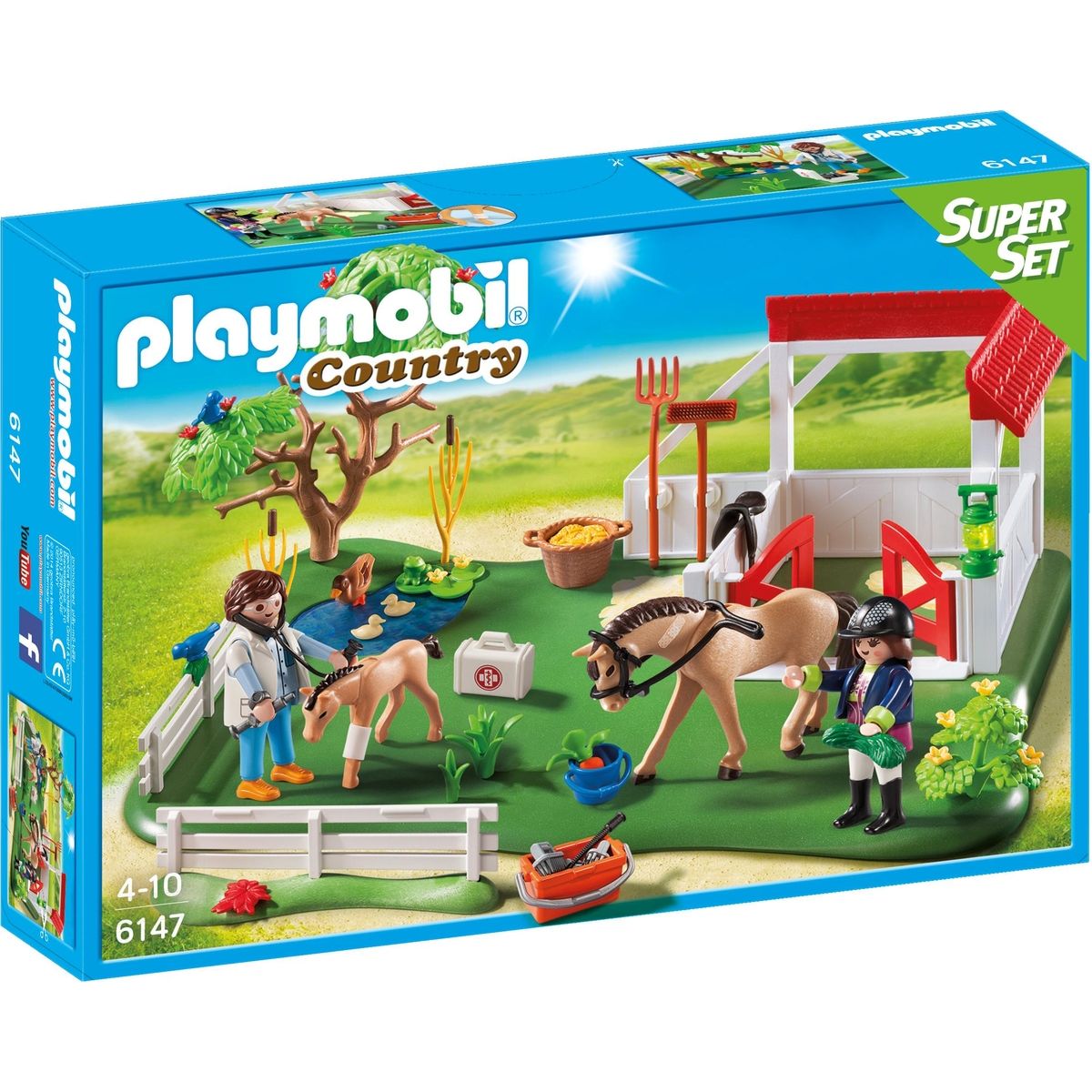 Playmobil 6147 Super Set Padok se stáním pro koně