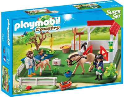 Playmobil 6147 Super Set Padok se stáním pro koně