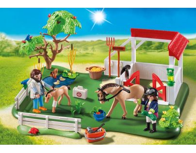 Playmobil 6147 Super Set Padok se stáním pro koně