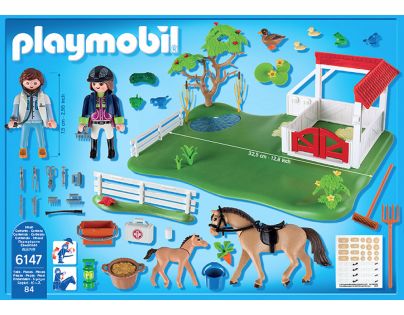 Playmobil 6147 Super Set Padok se stáním pro koně