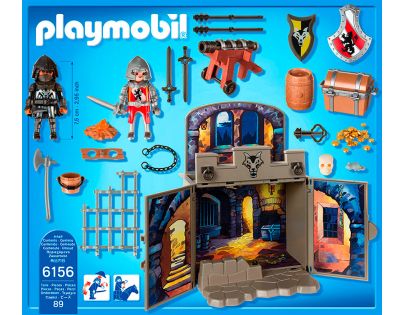 Playmobil 6156 Zavírací box Rytířská pokladnice s klíčem